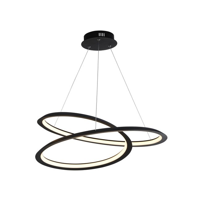 Searchlight Hanglamp Swirl - Zwart