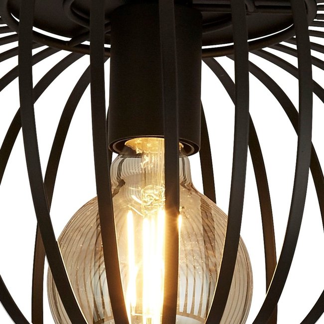 Searchlight Plafondlamp/Hanglamp Avery - Zwart