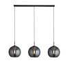 Searchlight Hanglamp Amsterdam 3L - Zwart/Smoke Searchlight Hanglamp Amsterdam 3L - Zwart/Smoke
