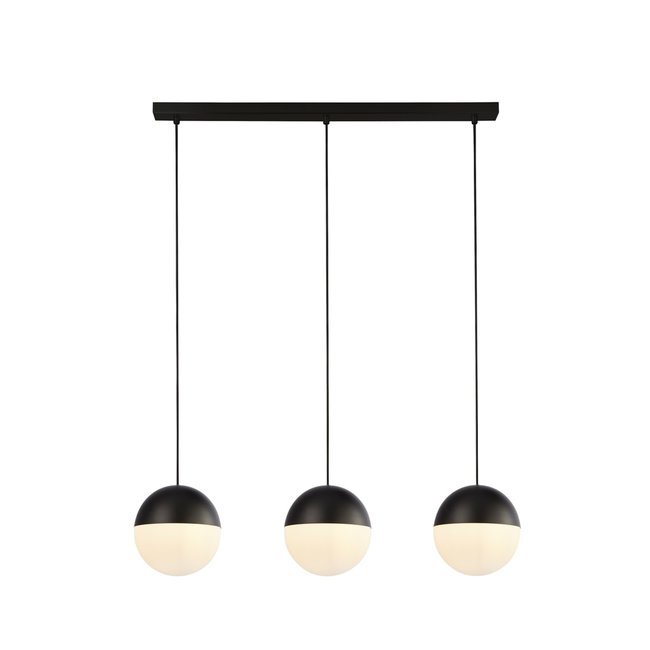 Searchlight Hanglamp Endor 3L - Zwart/Wit