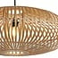 Searchlight Hanglamp Bali Drum Bamboo 60x16cm - Zwart/Rotan