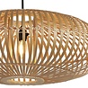 Searchlight Hanglamp Bali Drum Bamboo 60x16cm - Zwart/Rotan Searchlight Hanglamp Bali Drum Bamboo 60x16cm - Zwart/Rotan