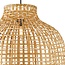 Searchlight Hanglamp Bali Drum Bamboo 52x35cm - Zwart/Rotan