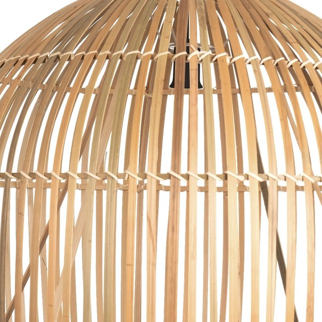 Searchlight Hanglamp Bali Bamboo 60x50cm - Zwart/Rotan