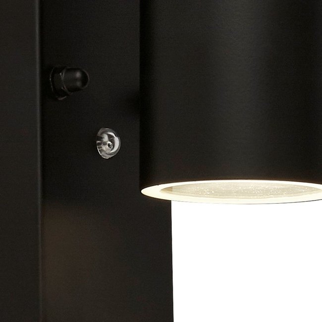 Searchlight Wandlamp Dustilda Sensor 1A - Zwart