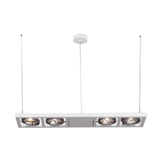 Artdelight Hanglamp Indus 4L - Wit