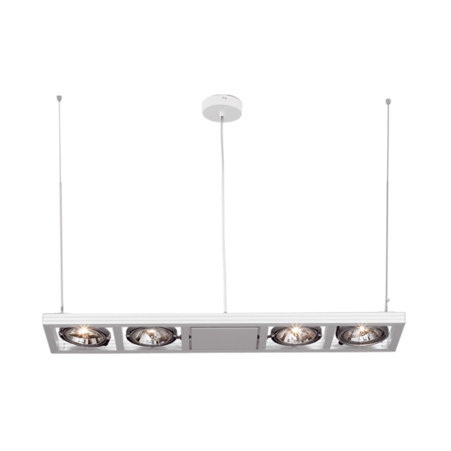 Artdelight Hanglamp Indus  4L - Wit