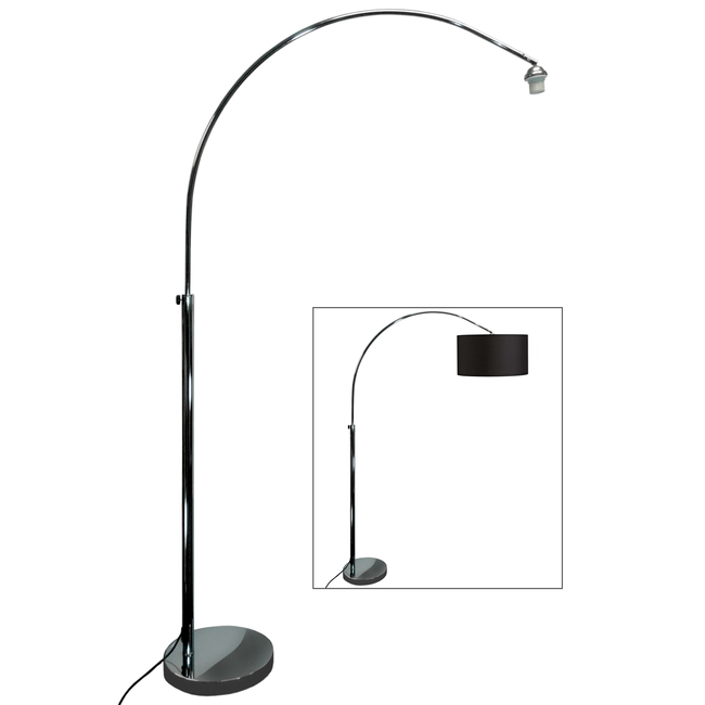 Artdelight Vloerlamp Bo - Chroom