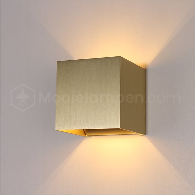 HELDR! Wandlamp Kubus - Goud