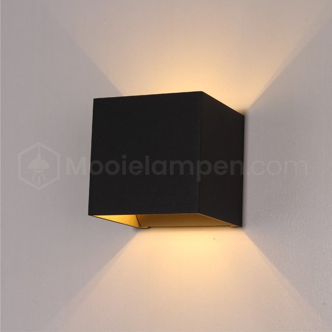 Artdelight Wandlamp Gymm - Zwart/Goud