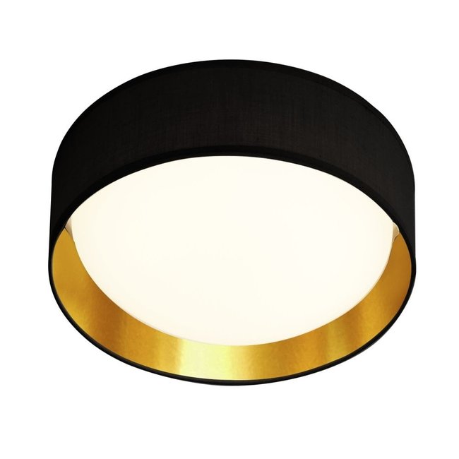 Searchlight Plafondlamp Gianna Ø37cm - Zwart/Goud