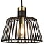 Searchlight Hanglamp Bird Cage Ø30cm - Zwart/Brons