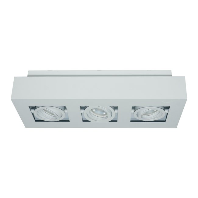 Artdelight Plafondlamp Bosco 3L - Wit