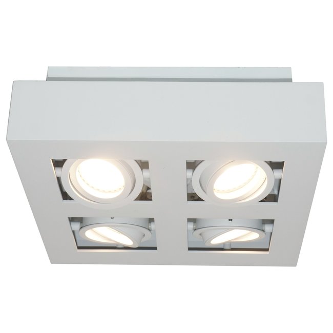 Artdelight Plafondlamp Bosco 4L - Wit
