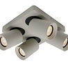 Artdelight Plafondlamp Megano 4L - Zijdegrijs Artdelight Plafondlamp Megano 4L - Zijdegrijs