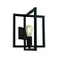 Searchlight Wandlamp Plaza - Zwart