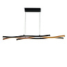 Searchlight Hanglamp Bloom Zwart/Hout Searchlight Hanglamp Bloom Zwart/Hout