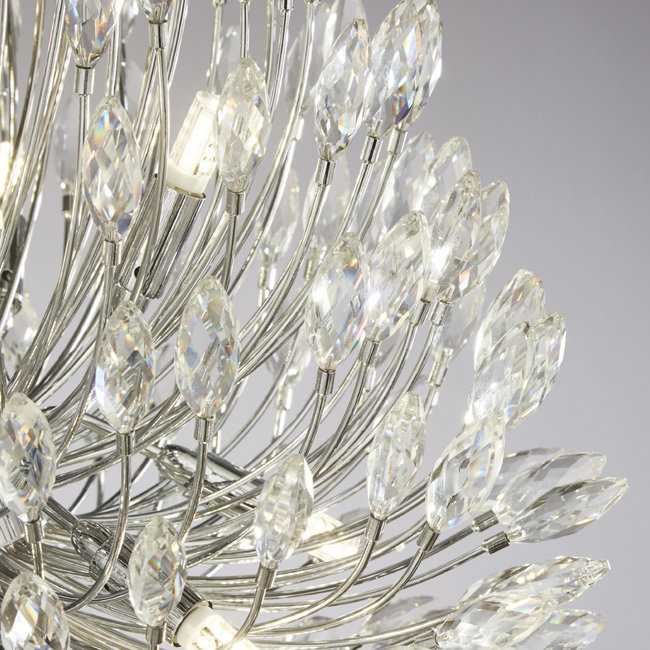 Searchlight Kroonluchter Peacock 20L - Kristal