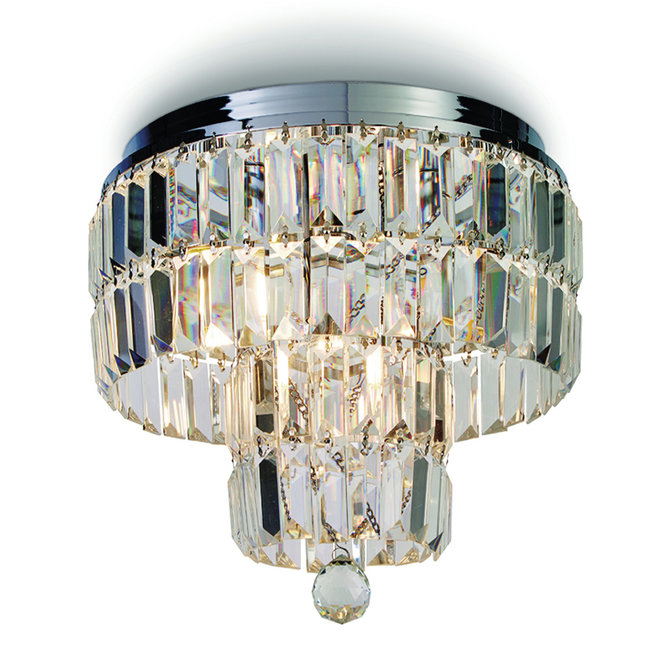Searchlight Kroonluchter Empire 4L - Kristal