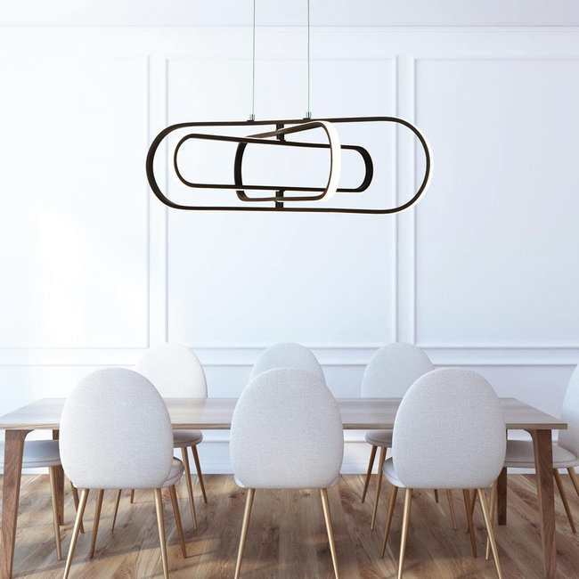 Searchlight Hanglamp Clip - Zwart