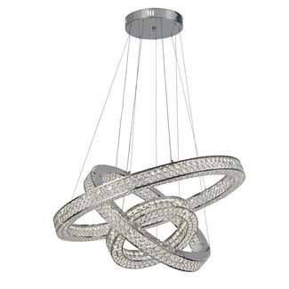 Searchlight Hanglamp Bands - Chroom