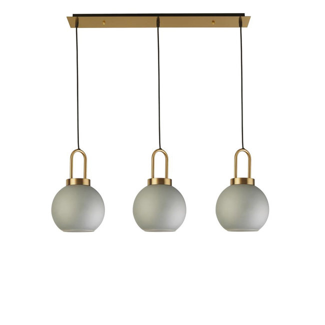 Searchlight Hanglamp Snowdrop 3L - Wit/Goud