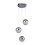 Searchlight Hanglamp Marbles 3L Vide - Chroom