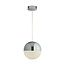 Searchlight Hanglamp Marbles 1L 20cm - Chroom