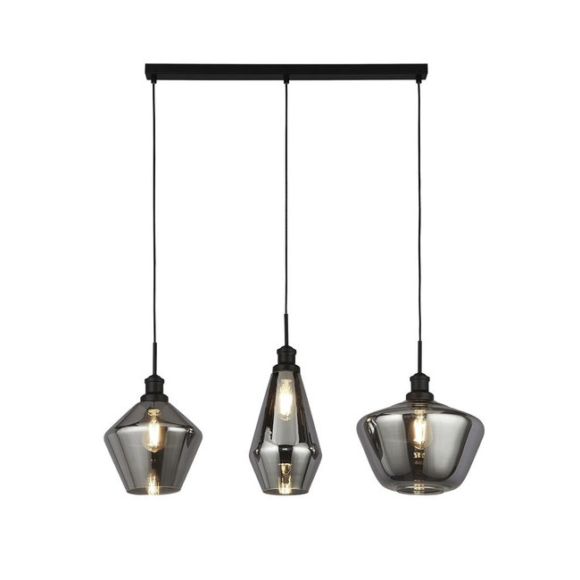 Searchlight Hanglamp Mia - Zwart/Smoke