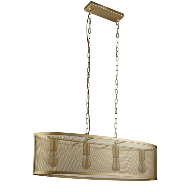 Searchlight Hanglamp Fishnet 4L - Goud