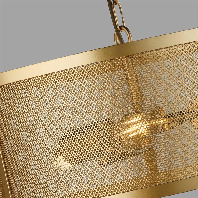 Searchlight Hanglamp Fishnet 3L - Goud