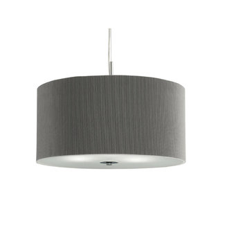 Searchlight Hanglamp Drum Pleat 40cm - Donker Grijs