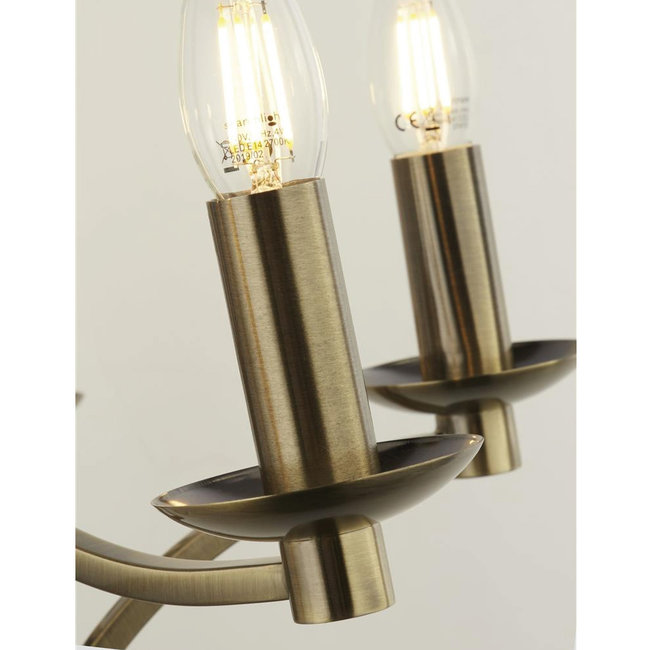 Searchlight Kroonluchter Ascot 12L - Antiek Brons