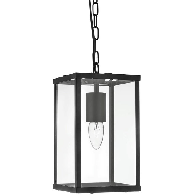 Searchlight Hanglamp Lantern Noir 1L 15x29cm - Zwart