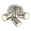 Searchlight Plafondlamp Samson 3L - Zilver