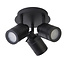 Searchlight Plafondlamp Samson 3L - Zwart