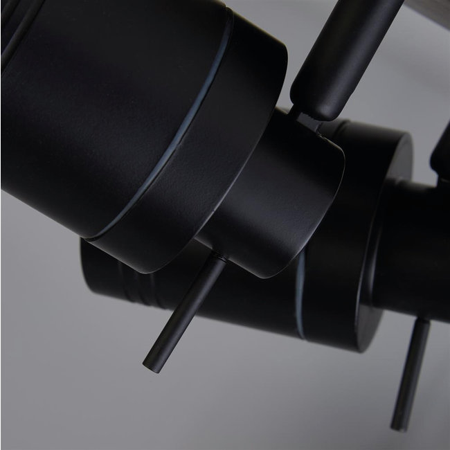 Searchlight Plafondlamp Samson 3L - Zwart