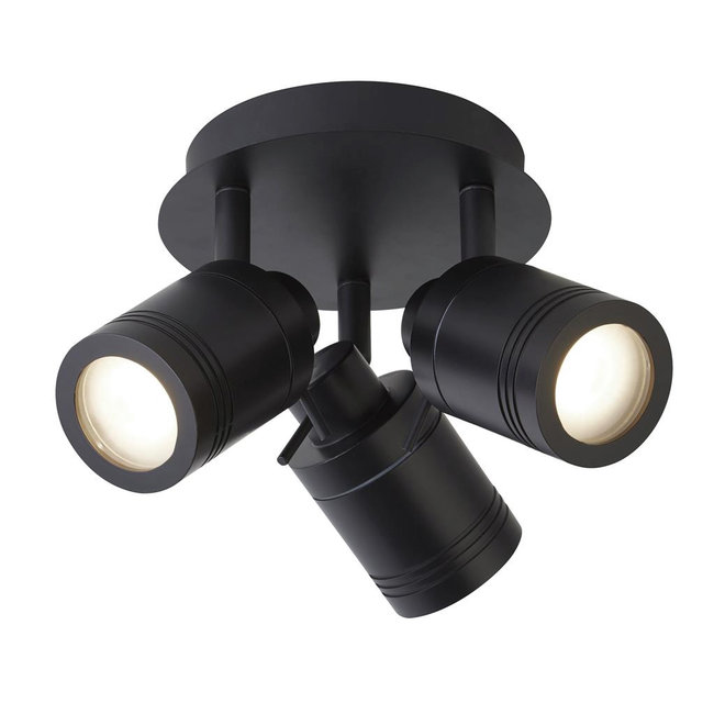 Searchlight Plafondlamp Samson 3L - Zwart