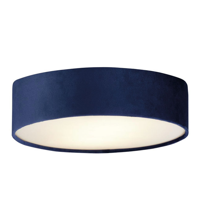 Searchlight Plafondlamp Drum 30cm - Donker Blauw