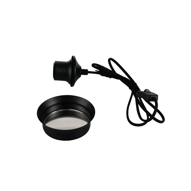 Artdelight Tafellamp Mirror Ring - Zwart