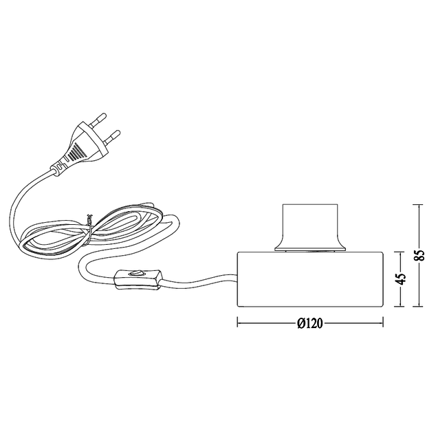 Artdelight Tafellamp Round - Goud