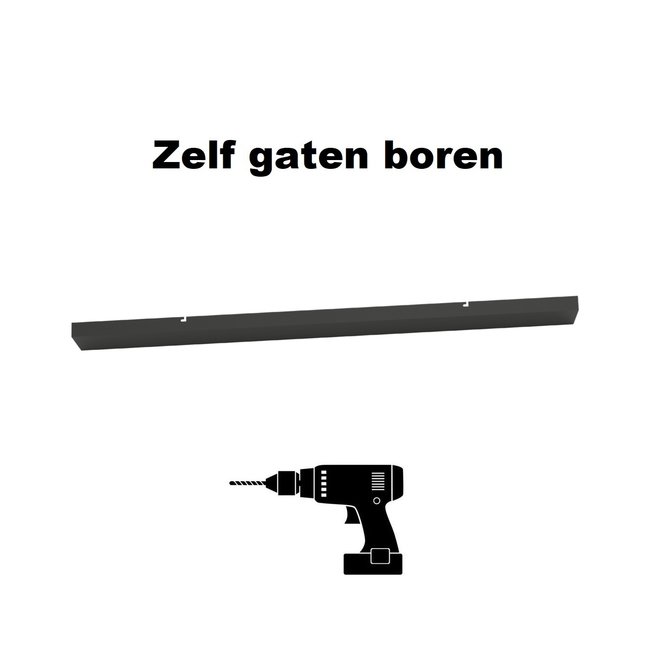 Artdelight Balk 120cm - Zwart