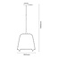 Artdelight Hanglamp Santiago - Wit/Goud