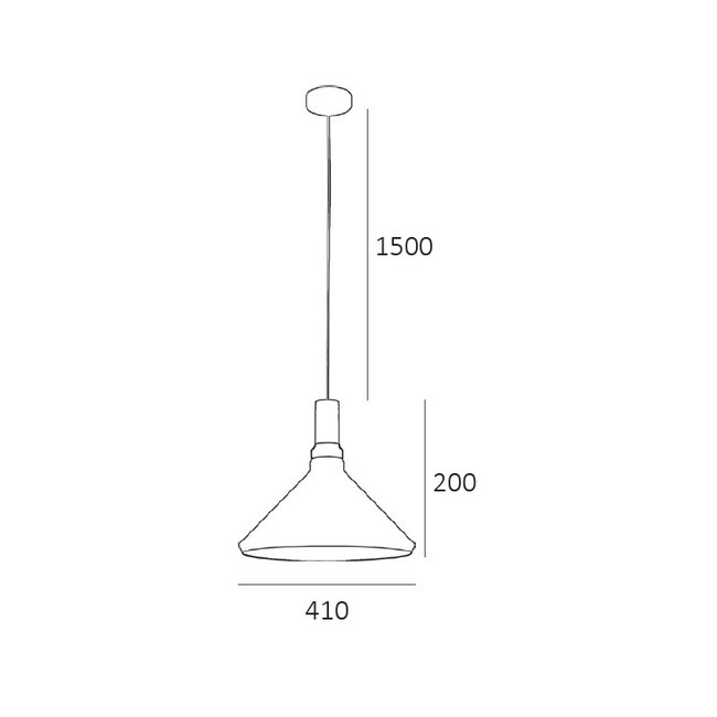 Artdelight Hanglamp Cornet C - Zwart