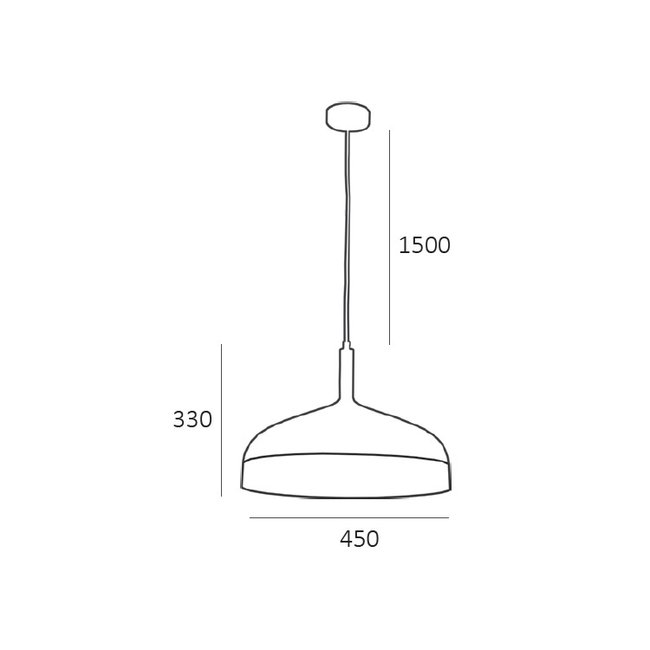 Artdelight Hanglamp Moondrop XL - Wit