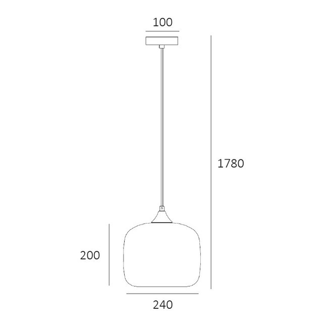 Artdelight Hanglamp Preston 24cm - Titan