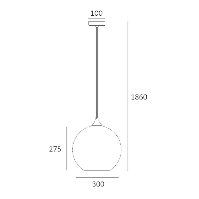 Artdelight Hanglamp Marino 30cm - Titan
