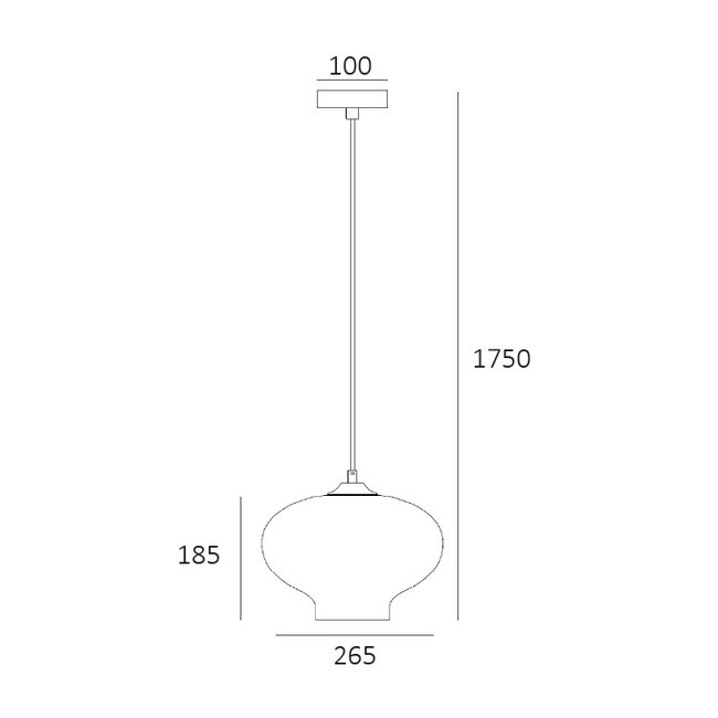 Artdelight Hanglamp Toronto - Smoke Grijs