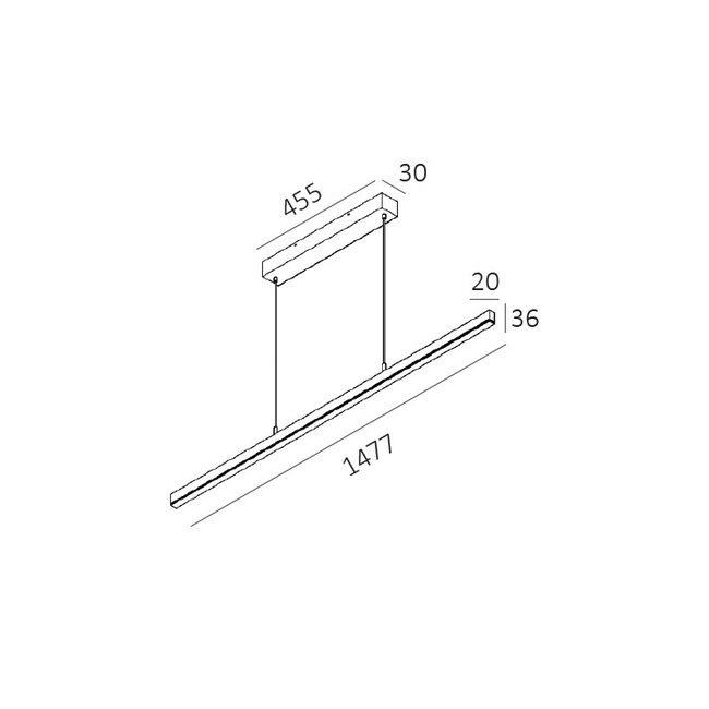 Artdelight Hanglamp Kondora 150 - Aluminium