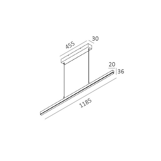 Artdelight Hanglamp Kondora 120 - Aluminium